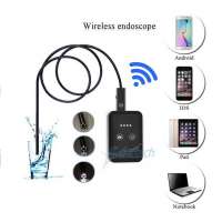 New 9mm wifi Tube snake endoscope inspection camera 6 LED for iphone and Android Phone android external usb camera 2 M