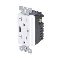 2.1A 4A ETL approval  embedded USA CANADA standard dual USB port USB wall socket with 2 electrical outlet