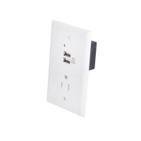 USB-15B-5V/2.1A USB triple socket Dual USB Wall charging socket